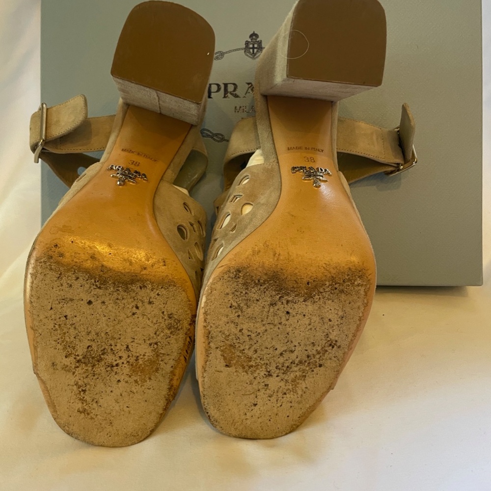Prada Camoscio ll suede bootie sandal - Picture 10 of 10